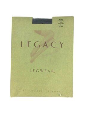 Legacy Legwear Microfiber Control Top Tights Size B Medium Gray Heather